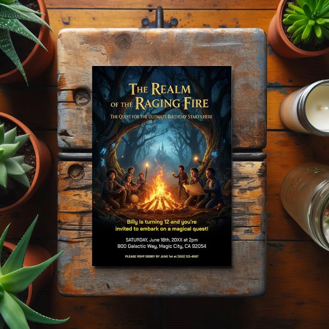 Ultimate Quest Adventure Birthday Party Postcard (Creator Uploaded)