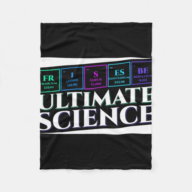 Ultimate Science Frisbee Disc Golf Hobby Lover _1  Fleece Blanket (Front)
