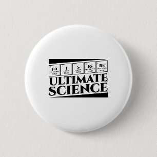 Ultimate Science Frisbee Disc Golf Hobby Lover 6 Cm Round Badge