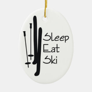 ***ULTIMATE SKI LOVER'S*** CERAMIC ORNAMENT