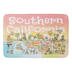 Ultimate SoCal Sunset Beach Towel Bath Mat