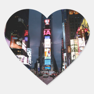 Ultimate Times Square New York City USA Heart Sticker