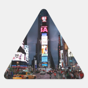 Ultimate Times Square New York City USA Triangle Sticker