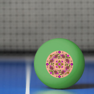 ultimate vintage pattern ping pong ball