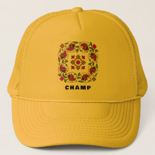 ultimate vintage pattern trucker hat