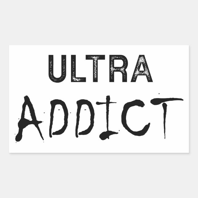 Ultra Addict Rectangular Sticker (Front)