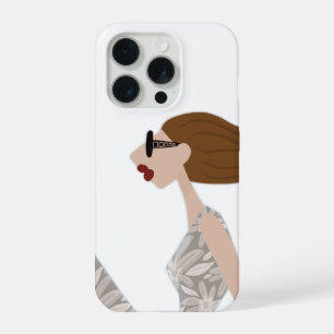 Ultra Casual Chic Fashion Illustration Art iPhone 15 Pro Case