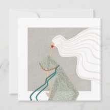 Ultra Chic Lady Bella Fashion Art Card