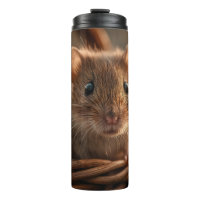 Ultra Close-up Portrait of an Adorable Wild Mouse 
