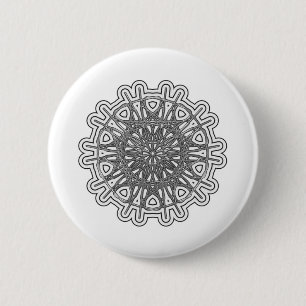 Ultra Cool Mandala Design #1 6 Cm Round Badge