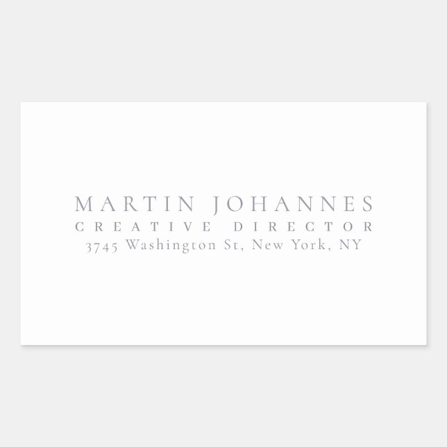 Ultra Creative Elegant Professional Quality Rectangular Sticker (Front)