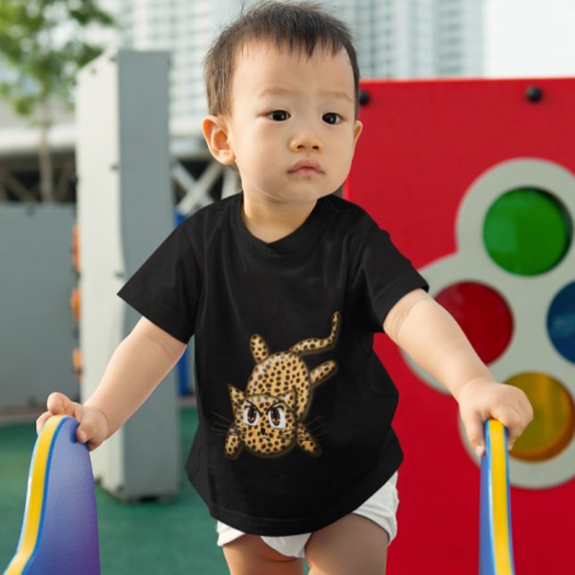 Ultra Cute Anime Leopard Kitty Baby T-Shirt (Creator Uploaded)