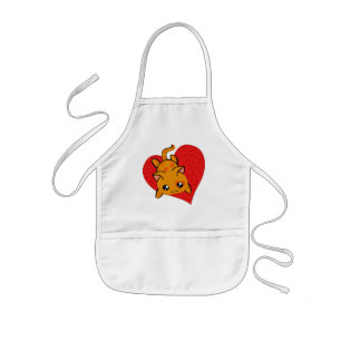 Ultra Cute Kawaii Anime Kitty Kids Apron