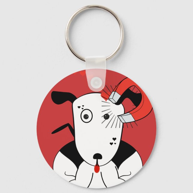 Ultra Cute Kawaii Puppy Key Ring (Front)