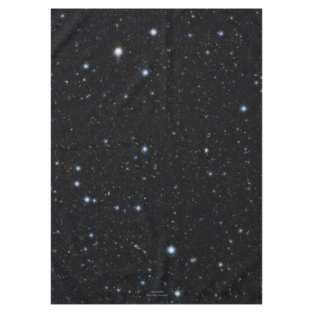 Ultra deep starfield view from infant universe tablecloth (Front)
