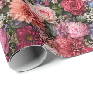 Ultra-Detailed Exquisite Mixed Florals Wrapping Paper