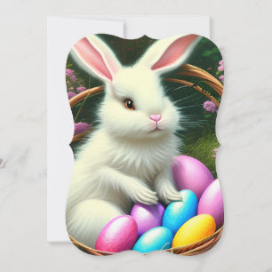 Ultra Detailed Fairytale Easter Bunny Triptych Card