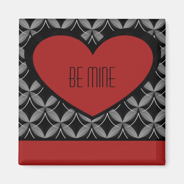 Ultra Glam Heart Magnet, Red Magnet (Front)