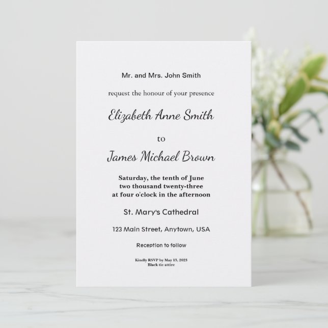 Ultra Light Grey Minimal Background Announcement (Standing Front)