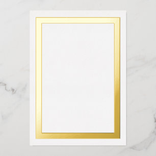Ultra Luxe Thick Gold Foil Border Cardstock