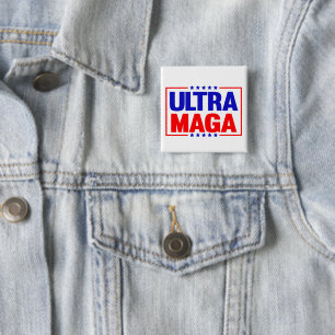 Ultra maga 15 cm square badge