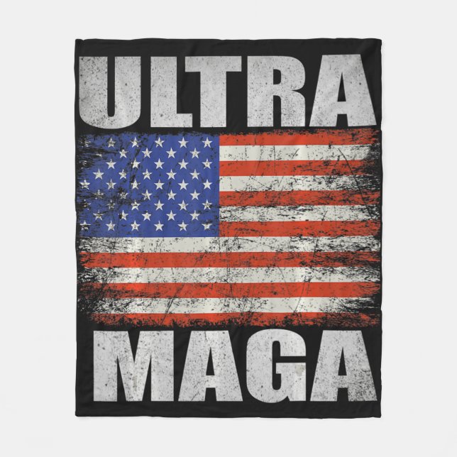 Ultra Maga 3 Fleece Blanket (Front)