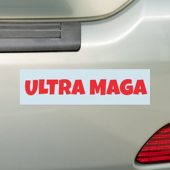 ULTRA MAGA BUMPER STICKER (On Car)