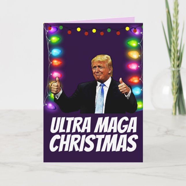  ULTRA MAGA DONALD TRUMP Christmas cards (Front)