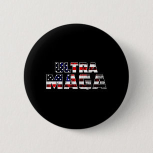 Ultra Maga Donald Trump Joe Biden Republican Ameri 6 Cm Round Badge
