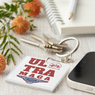 ULTRA MAGA GOD FAMILY COUNTRY FREEDOM TRUMP 2024 KEY RING