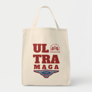 ULTRA MAGA GOD FAMILY COUNTRY FREEDOM TRUMP 2024 TOTE BAG