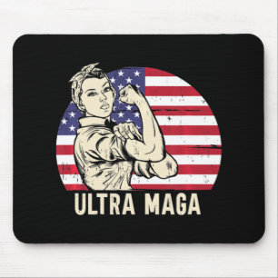 Ultra Maga Messy Bun Mouse Pad