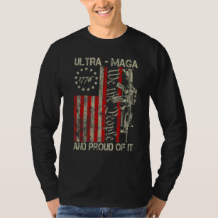 Ultra MAGA Old American Flag 1776 We The People US T-Shirt