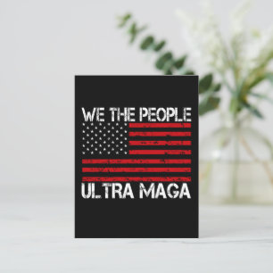 Ultra Maga Pro Trump 2024 Funny Republican  Postcard
