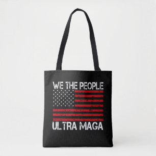 Ultra Maga Pro Trump 2024 Funny Republican Tote Bag