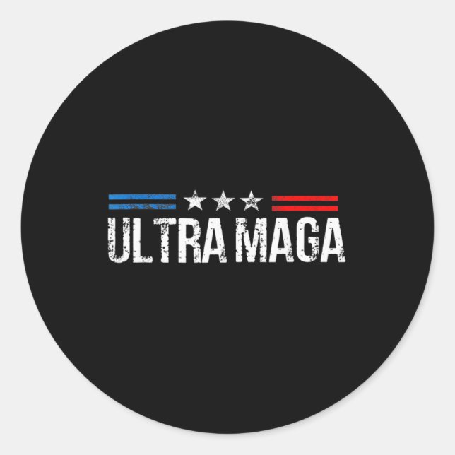 Ultra Maga Proud Ultra-Maga 4 Classic Round Sticker (Front)