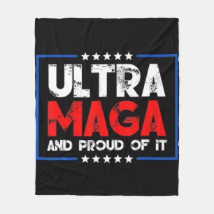 Ultra Maga Proud Ultra-Maga 9 Fleece Blanket