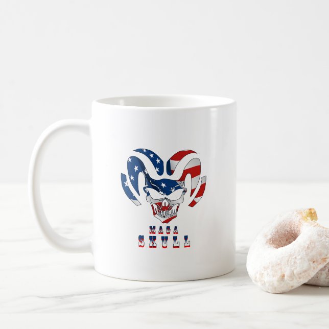 Ultra Maga Skull | Classic Mug #11 (With Donut)