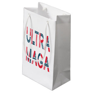 Ultra MAGA Trump Patriotic Republican Conservative Small Gift Bag