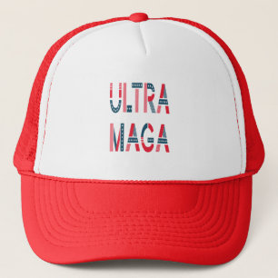 Ultra MAGA Trump Patriotic Republican Conservative Trucker Hat
