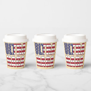 Ultra MAGA Trump Supporter 💡 Great Again USA Paper Cups