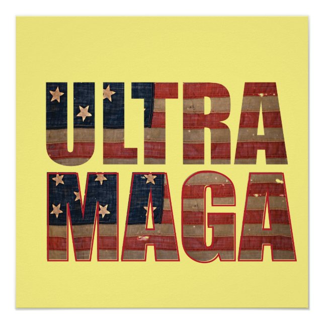 Ultra MAGA Trump Supporter 💡  Great Again USA  Poster (Front)
