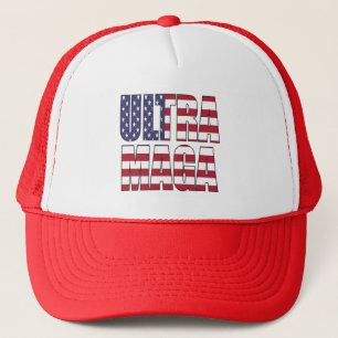 Ultra MAGA Trump Supporter 💡  Great Again USA  Trucker Hat