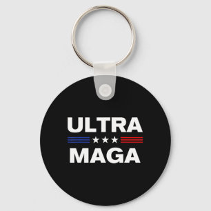Ultra Maga United State flag 3 Key Ring