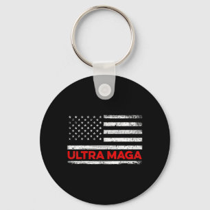 Ultra Maga United State flag  Key Ring