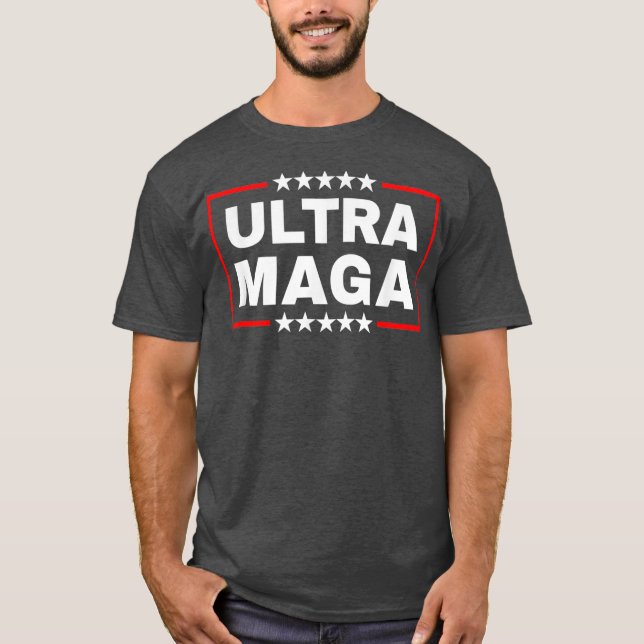 Ultra Maga United State Flag  T-Shirt (Front)