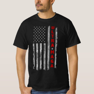 Ultra MAGA Vintage American Flag Ultra MAGA T-Shirt