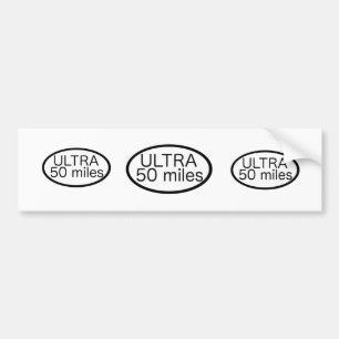 Ultra Marathon Bumper Sticker