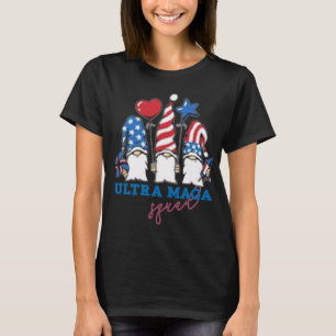 Ultra mega Squad Gnomes USA flag support Trump the T-Shirt