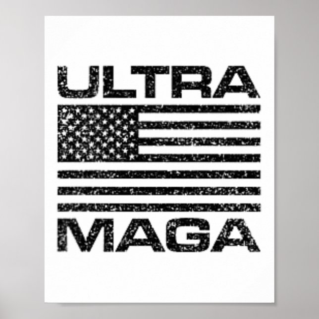 Ultra Mega Usa American Flag Ultramega Women Kids  Poster (Front)